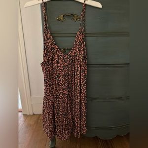 Aubrey spaghetti strap rayon shorts romper